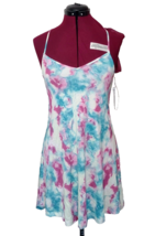 Abound Swing Dress Purple Multi Tie Dye Women Size XXS Adjustable Straps - $15.85