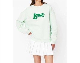 Kule the oversized 70s love sweatshirt in Mint - size L - £73.01 GBP