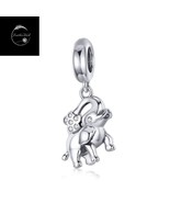 Genuine Sterling Silver 925 Elephant Animal Lucky Travel Holiday Dangle ... - £16.62 GBP