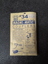 Kadee No. 34 Magne-Matic Couplers with Draft Gear Boxes 2-Pair HO Scale - $14.95
