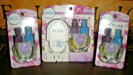 (3) Febreze Plug Scented Oil Refills Lilac And (1) Warmer - $27.49