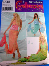Simplicity 4043 Costume Pattern Mermaid Uncut Factory Folded child-adult Sizes - £7.88 GBP