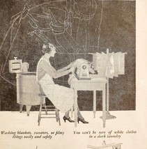 General Electric Woman Sewing Washers Dryers 1929 Advertisement Applianc... - $19.99