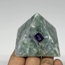 175.8g, 1.8&quot;x2.4&quot;x2.2&quot; Natural Green Fluorite Pyramid Crystal Gemstone @Mexico, - £17.90 GBP