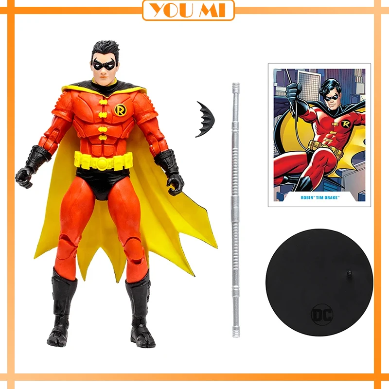 Mcfarlane Toys Anime Figure Robin (Tim Drake) Red Suit Variant Gold Labe... - $61.07+
