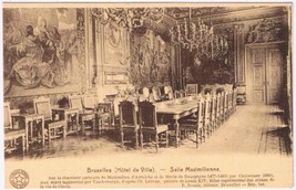 Postcard Salle Maximilienne City Hall Bruxelles Brussels Belgium - £3.69 GBP