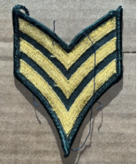 US Army Sergeant Rank Chevron Patch (green) - $5.00