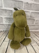 Jellycat Bashful Dinosaur green 12&quot; plush green dino stuffed animal stegosaurus - £11.92 GBP
