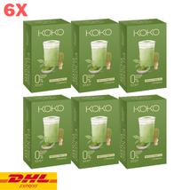 6X KOKO Matcha Green Tea Instant Mix Powder Drink Prebiotic Weight Contr... - £115.98 GBP