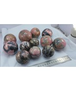Very Top quality Aesthetic Rhodonite Crystal Spheres balls wholesale lot 4.5 kg - $217.80