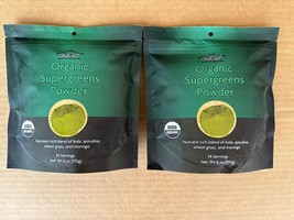 Nutri-hut Organic Supergreens Powder 12oz (2 - 6oz Bags) Detox + Cleanse - £17.21 GBP