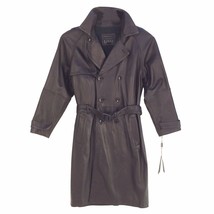 M10391 SIENA STUDIO, Brown Long Coat, Soft Lambskin Leather, Duster Style - £392.01 GBP