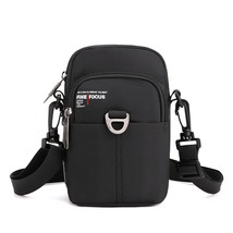 New Men&#39;s Simple Messenger Bag Small Mobile Phone Waist Bags Casual Oxford Shoul - £18.76 GBP