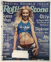 Christina Aguilera Signed Autographed &quot;Rolling Stone&quot; Magazine Cover - COA - $104.99