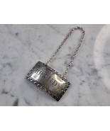 Sterling Silver Williamsburg Brandy Liquor Decanter Tag Label 13.9g E3701 - $94.05