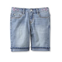 Route 66 Girls Blue Jean Shorts Southwest Design Adjustable Waist Size 8... - $11.19