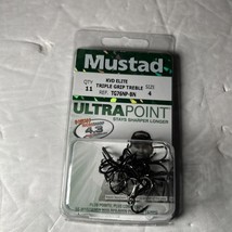11 Mustad KVD Elite Tripple Grip Treble size 4 WDR085125 - $6.99