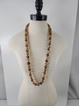Joan Rivers Clear Acrylic Large beaded necklace - £26.86 GBP