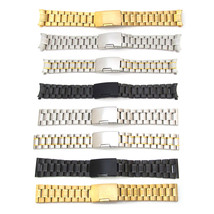 New Mens Watch Strap Bracelet STAINLESS STEEL Band Deployment Clasp spee... - £15.89 GBP