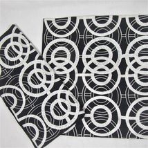Pier 1 Imports Circle Beaded Black White 2-PC 18-inch Square Pillow Covers - £37.66 GBP