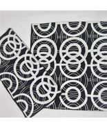 Pier 1 Imports Circle Beaded Black White 2-PC 18-inch Square Pillow Covers - £38.60 GBP
