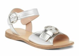 Marc Jacobs Shoes Horizon Flat Leather Sandal Silver Size 6 to 7 - £97.49 GBP