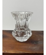 Vintage Clear Crystal Toothpick Holder Pressed Ovals &amp; Grooves West Germany - $35.52 CAD