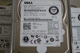 LOT OF 7 Dell 0740Y7 300GB 10K 6Gbps SAS 2.5&quot; MBF2300RC HDD With Tray - £57.74 GBP