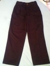Boys Size 12 Regular Van Heusen American Khakis pants black  - $16.99