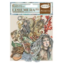 Stamperia Cardstock Ephemera Adhesive Paper Cut Outs-Songs Of The Sea Me... - $250.02 MXN