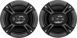 SSL EX365 6.5&quot;&quot; 150W 3 Way Car Coaxial Audio Black Speaker Pair with Pol... - £40.55 GBP