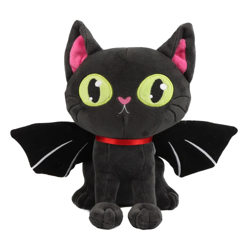 28cm Halloween Black Cat Plush Toy Halloween Black Cat Plush Toy Lifelike Plush - £13.75 GBP