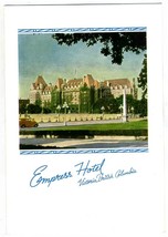 1939 Canadian Pacific Railroad Dining Car Service Menu Empress Hotel Vancouver - £58.41 GBP