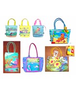 Waterproof Canvas Tropical Theme Beach Bag Hibiscus Sea Turtle Flamingo ... - £15.73 GBP+