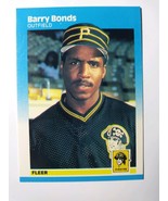 Barry Bonds Pittsburgh Pirates 1987 Fleer Rookie Baseball Card #604 NM-M... - £14.37 GBP