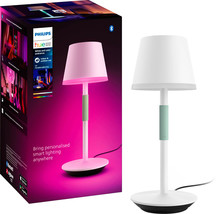 Philips - Hue Go Bluetooth Portable Table Lamp - White - £194.28 GBP