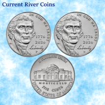 2026-P&amp;D Jefferson 1776~2026 Nickels BU Mint State 2 Coin Set   - $3.83