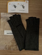 Brace Easy Compression Gloves Open-Fingertip Gray Unisex Size Medium - £6.13 GBP