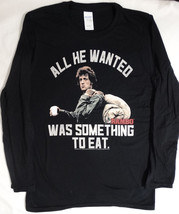 Rambo Movie All He Wanted Was Something To Eat Stallone Long Sleeve T-Shirt - £12.02 GBP+