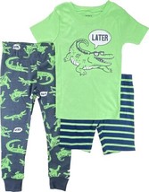 allbrand365 designer Girls Or Boys 3 Piece Cotton Pajama Set Color Grey Size 3T - £19.03 GBP