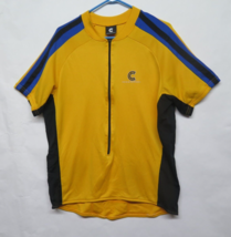 Vtg Cannondale Adult XL Yellow 3/4 Zip Mesh Side Bicycle Cycling Jersey ... - $26.55