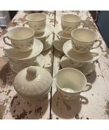 Vintage Arcopal France Spring Flowers Tea Cup Set of 8 With Creamer And ... - $75.91 CAD