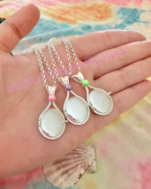 H2O Just Add Water Locket Cute Mini Jelly Candy Colors Rhodium Plated Rolo Chain - £40.21 GBP