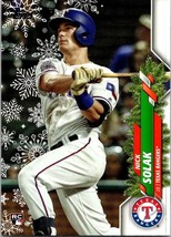 2020 Topps Holiday Nick Solak #HW108 Texas Rangers Baseball Card - $1.77