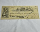 1913 The First National Bank Of Cooperstown NY Check #2596 KG JD - $11.88
