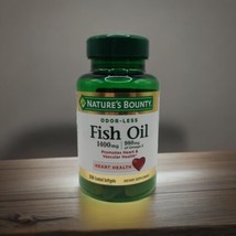 Natures Bounty Fish Oil 1400mg Omega-3 980mg Heart Health 39 Softgels EX... - £11.47 GBP