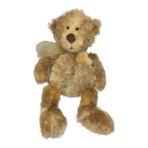 Gund Teddy Bear Plush Bow Stuffed Animal Multi Color Brown 43359 14&quot; - £21.15 GBP