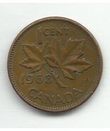 1963 Canadian Penny Canada 1 cent Coin Maple Leaf on twig and Queen Eliz... - $1,818.83 MXN