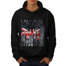 Wellcoda London Mens Hoodie, Big Tower Casual Hooded Sweatshirt - £26.20 GBP+