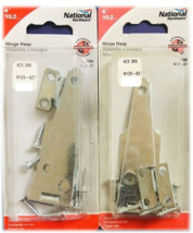 Hinge Hasp 6-1/4&quot; L x 1-1/4&quot; H x 4&#39;&#39; D Zinc Plated - N.H N129-627 (2-PACK) - $17.99 MXN
